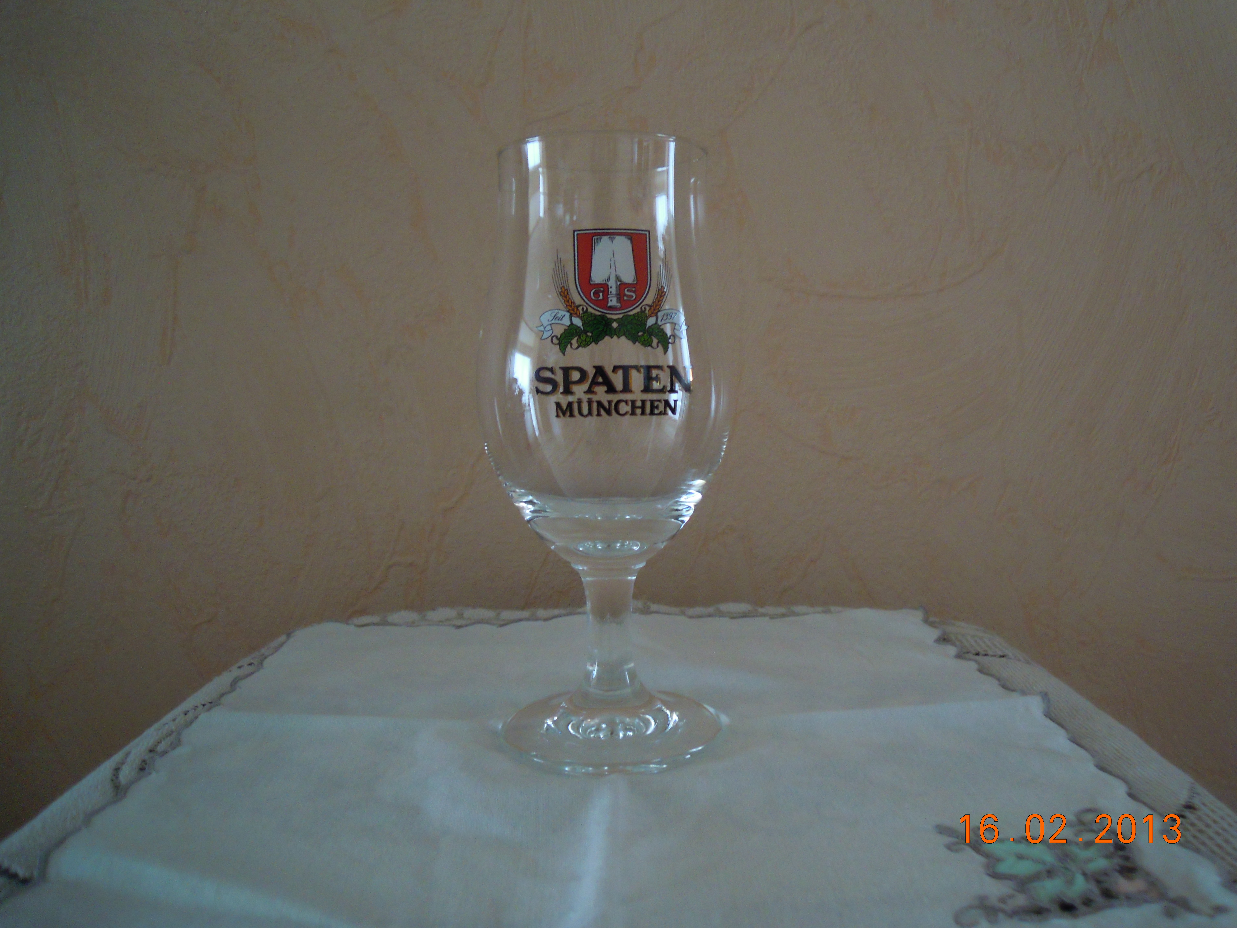 6 VERRES A BIERE **1664 GOLD ** A PIED 25CL .BRASSERIE KRONENBOURG.FRANCE