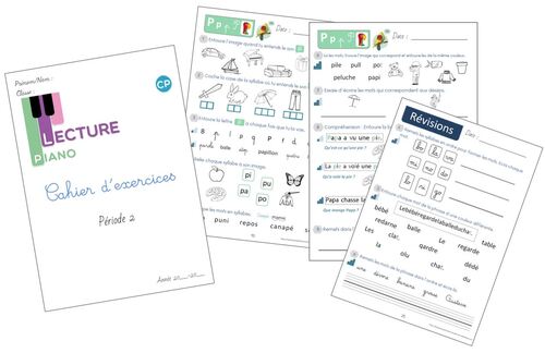 Cahier d'exercices Piano de la P2 version 2020-2021