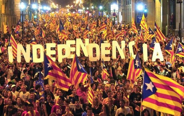 Manifestation indépendantiste des Catalans à Barcelone