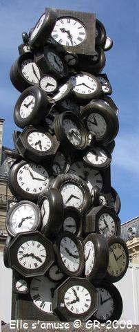 Horloges - Sculpture d'Arman