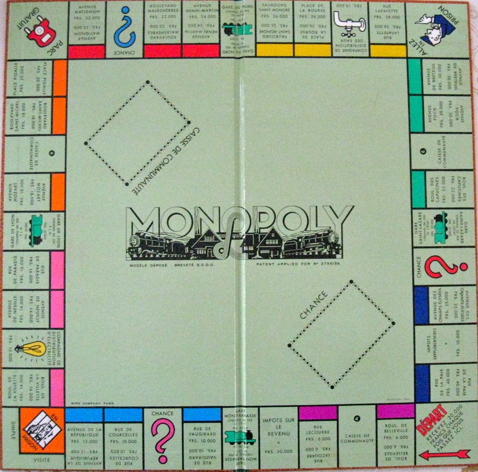 Monopoly - Jeux de société des 30 glorieuses