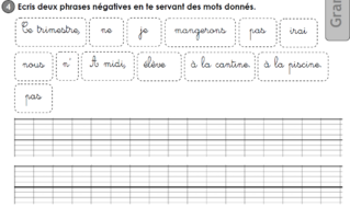 Devoirs à la maison CE2