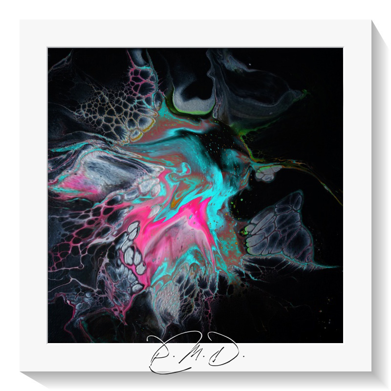 2022 C - Carton entoilé 40x40 - Acrylique soufflé - ND