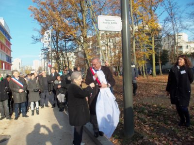 Inauguration d’une Esplanade Maurice Audin à Tremblay-en-France