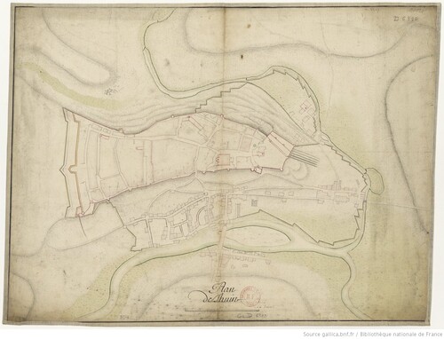 Plan de Thuin, XVIIe s (gallica)