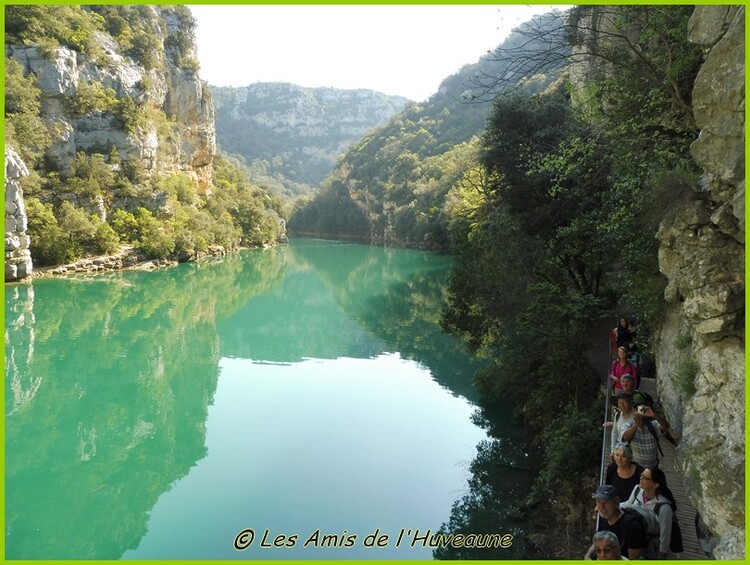 La balades des Amis de l'Huveaune dans les basses gorges du Verdon