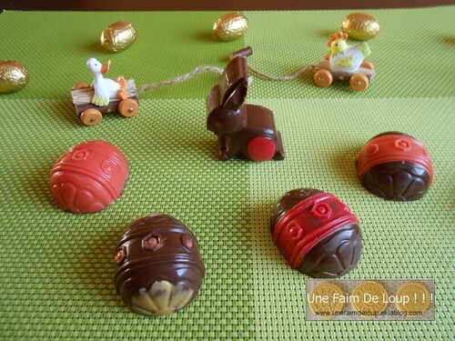 Les chocolats de Pâques cœur caramel beurre salé - Une Faim De Loup ! ! !