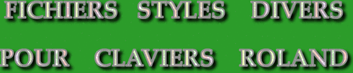  STYLES DIVERS CLAVIERS ROLAND SÉRIE 9445