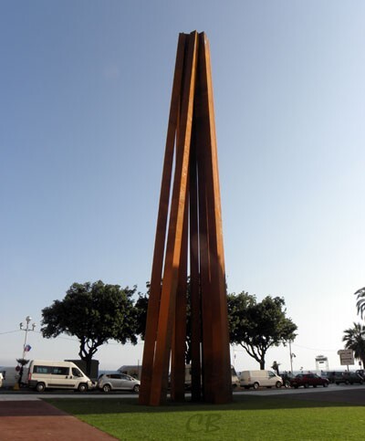 Bernar Venet 9 lignes obliques