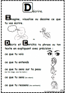 Enrichir sa phrase, son texte, I.D.E, dixmois