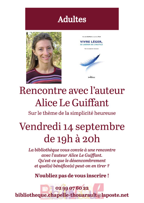 Rencontre avec l'auteur Alice Le Guiffant