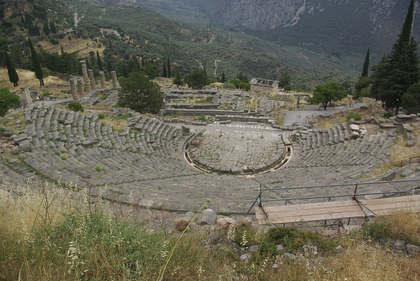Delphes Le Théâtre et le temple d'Apollon