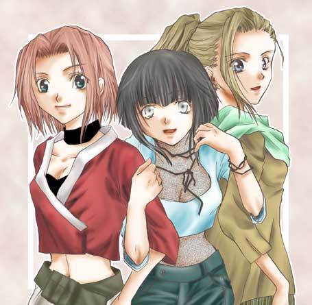 Ino, Sakura et Hinata