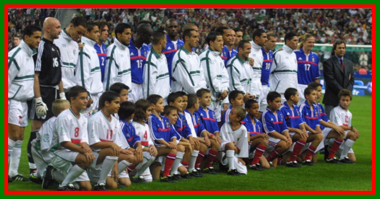 Samedi 06.10.2001 Stade de france l\'équipe de France-Algérie 4-1