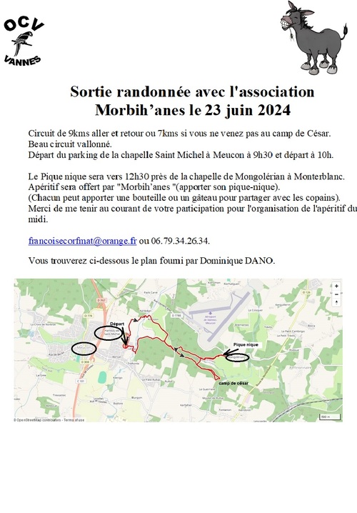 RANDO AVEC MORBIH'ANES LE 23 JUIN 2024