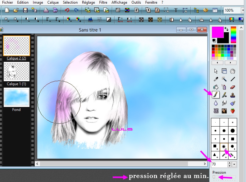 Effets couleurs sur une image désaturée (#2)