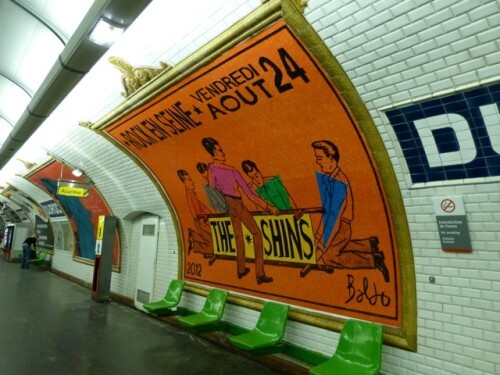 affiche métro Duroc rock en scène the Shins Baldo