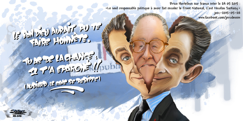 dessin de JERC du Jeudi 28 mai 2015 caricature Jean-Nicolas lepenozy. les membres de l'UMP quand y'en a un ca va, c'est quand y'en a plusieurs que ça pose problème. http://www.geopolitique.net/wp-cont