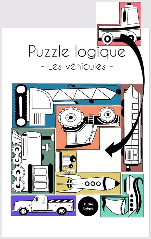 Puzzle logique (les véhicules)