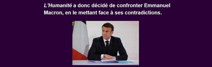 Manouchian, loi immigration RN... Emmanuel Macron face à l’Humanité