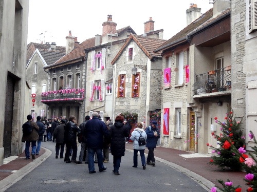Les rues de Châtillon sur Seine décorées magnifiquement pour la Saint Vincent Tournante des Crémants de Bourgogne 2013......