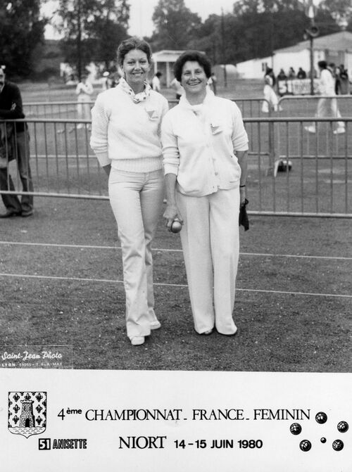 Les féminines du 06 qualifiées en doublettes de 1977 à 2019