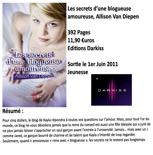 Les secrets dune blogueuse amoureuse, Allison Van Diepen