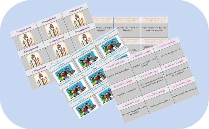 Jeu pour l'E.M.C en groupe classe : de nouvelles cartes pour le cycle 2