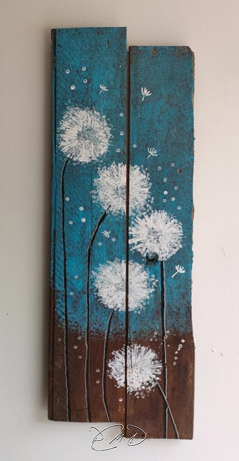 2022 - Bois 20x64 -  Acrylique et baume des Antiquaires - CP