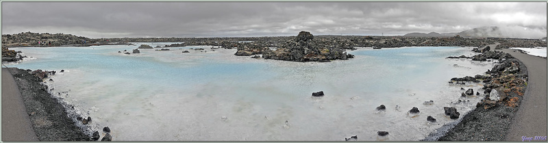 07/06/2023 : visite de la zone publique du Blue Lagoon, les bassins des bains ne sont pas accessibles sauf en payant l'entrée (cher, très cher !) - Péninsule de Reykjanes - Islande