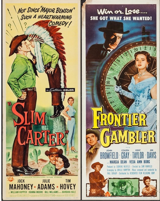 FRONTIER GAMBLER BOX OFFICE USA 1957