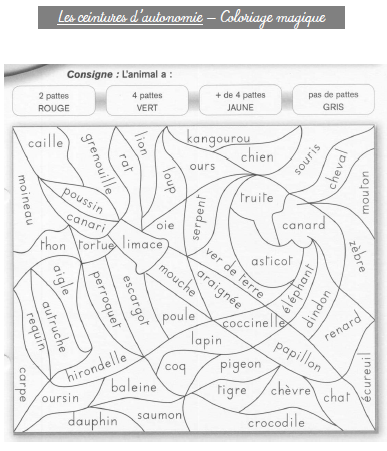 Coloriage Magique De Francais