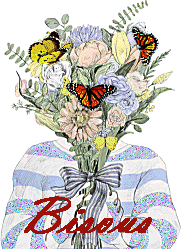 Bouquet et papillons