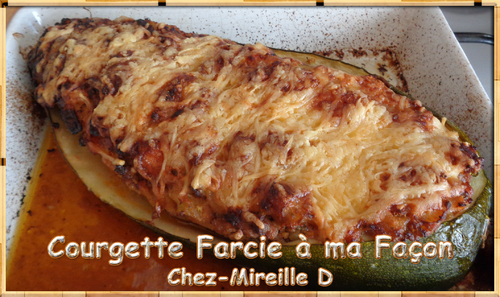 Courgette Farcie à ma Façon (Nouvelle Recette)