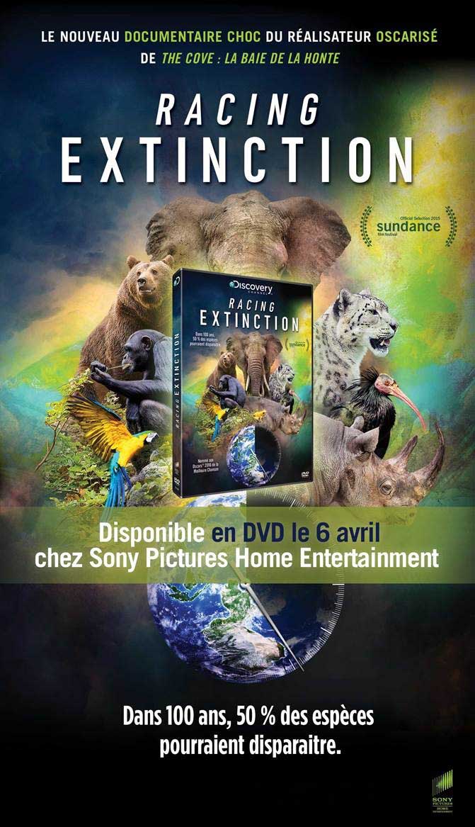 RACING EXTINCTION en DVD le 6 avril 2016 cher Sony Pictures Home Entertainment (BANDE-ANNONCE)