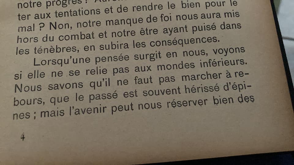 La Révélation, L'importance de la pensée, p.25