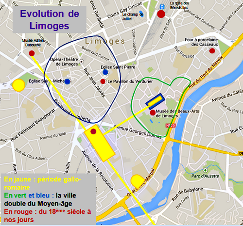 Plan de Limoges