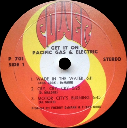 Pacific Gas & Electric : Album " Get It On " Power Records P-701 [ US ] en Décembre 1968