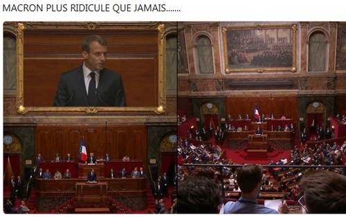 Au château de Versailles, le discours creux du roitelet Macron