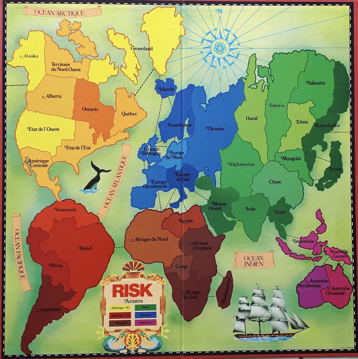Risk - Jeux de société des 30 glorieuses