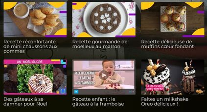 Capture de la section dessert de Veedz