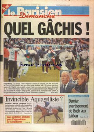 Samedi 06.10.2001 Stade de france l\'équipe de France-Algérie 4-1