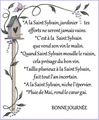 Dictons de la St Sylvain + grille prénom  !