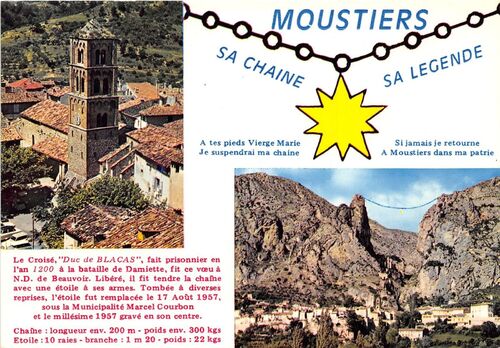 Les dévotions des églises  des Alpes de Haute Provence : Moustiers Sainte Marie
