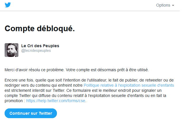 Compte bloqué 15-9 3-3