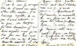 lettre 1914 verso carte postale