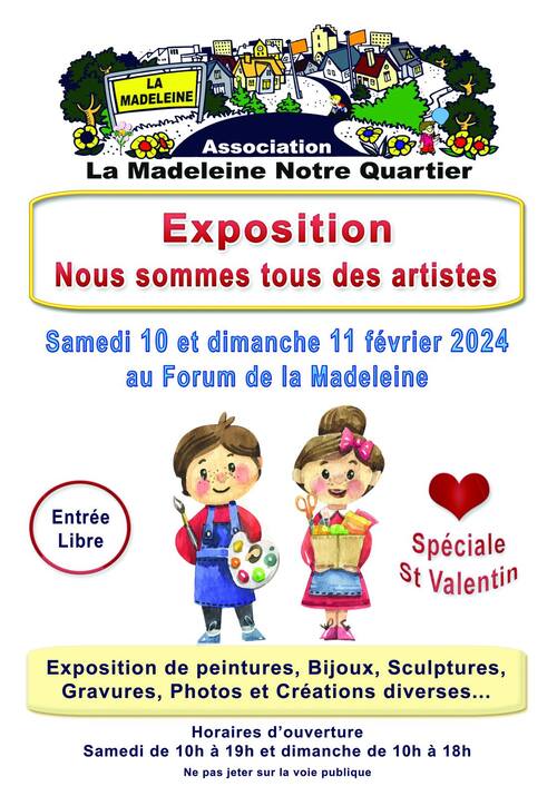 CHARTRES - FORUM DE LA MADELEINE 10 & 11 février 2024