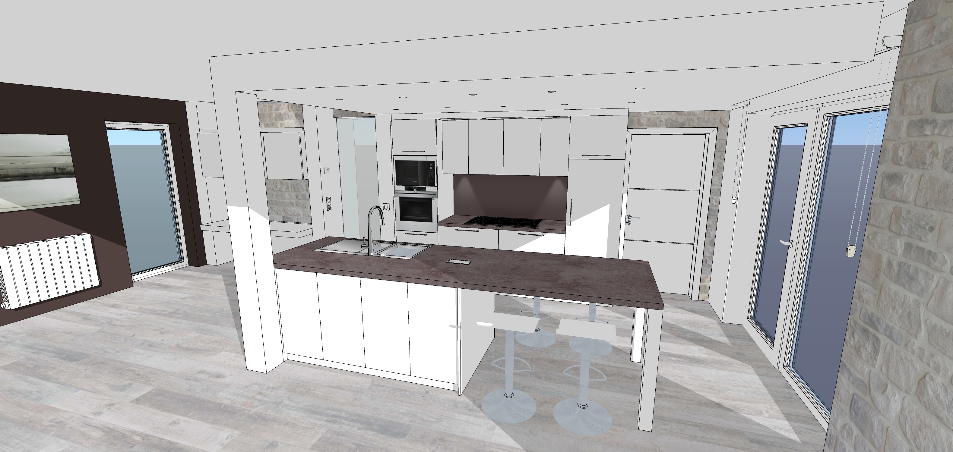 La cuisine construction d'une maison thomas et piron