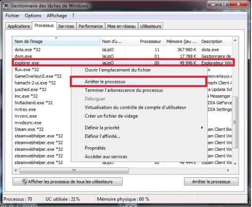 gestionnaire taches 3-1 explorer exe gestionnaire taches 3-1 explorer exe