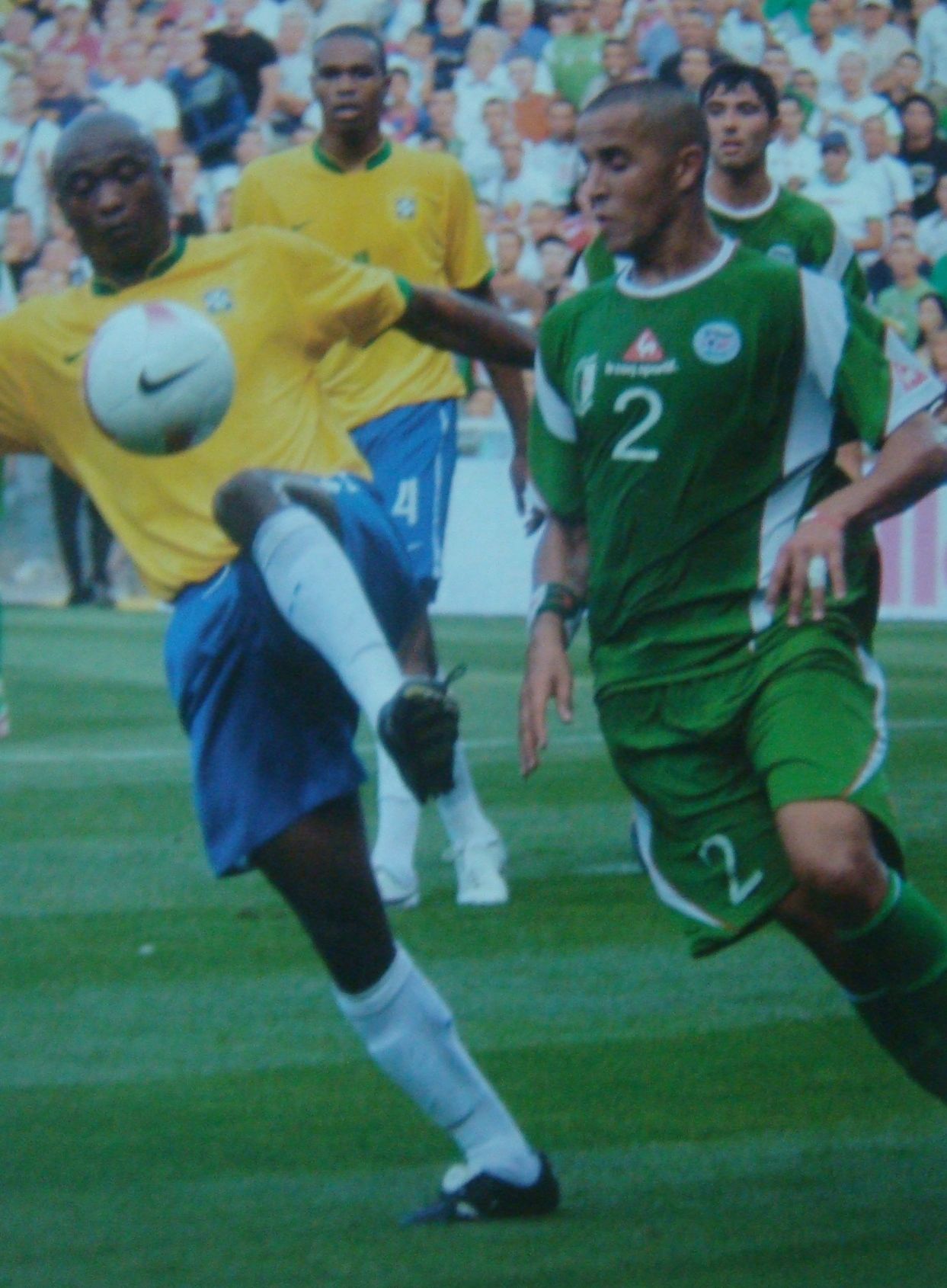 le Mercredi 22 août 2007  au stade de la Mosson, Montpellier Brésil - Algérie 2-0